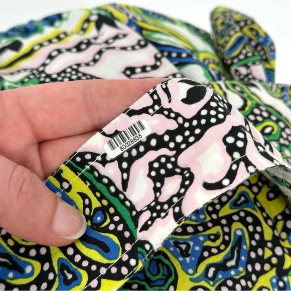 ALC One Shoulder Naomi Dress Multicolor Abstract Print Midi Length Small - Picture 10 of 13